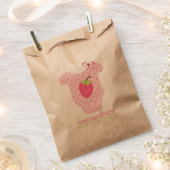Strawberry Outfit Girl Babydusche Geschenktütchen (Ausgeschnitten)