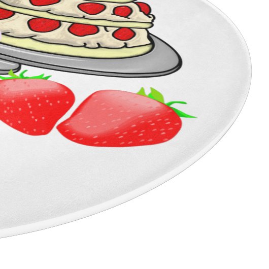 Strawberry Overdrive Schneidebrett (Ecke)