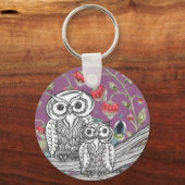 Strawberry Owls Schlüsselanhänger (Vorderseite)