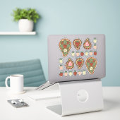 Strawberry Paisley Icon Set Sticker (Laptop auf Schreibtisch)