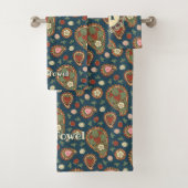 Strawberry Paisley Pattern Badetuch Set (Insitu)