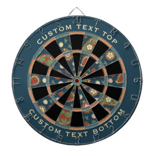 Strawberry Paisley Pattern Dart Board Dartscheibe