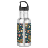 Strawberry Paisley Pattern Edelstahlflasche (Rückseite)