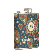 Strawberry Paisley Pattern Flask Flachmann (Rechts)