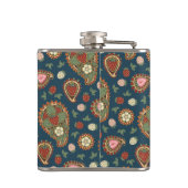 Strawberry Paisley Pattern Flask Flachmann (Rückseite)