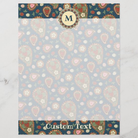 Strawberry Paisley Pattern Flyer (Hinten)