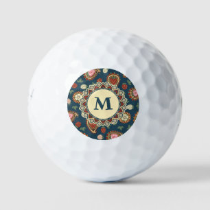 Strawberry Paisley Pattern Golf Balls Golfball