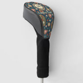 Strawberry Paisley Pattern Golf Head Cover Headcover (angewinkelt)