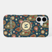 Strawberry Paisley Pattern iPhone 16 Hülle (Rückseite (Horizontal))