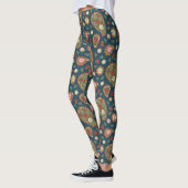 Strawberry Paisley Pattern Leggings (Links)
