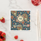 Strawberry Paisley Pattern Napkins Serviette (Beispiel)