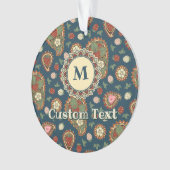 Strawberry Paisley Pattern Ornament (Vorderseite)