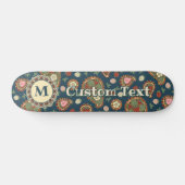 Strawberry Paisley Pattern Skateboard (Horizontal)