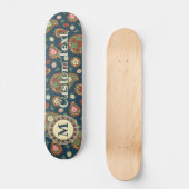 Strawberry Paisley Pattern Skateboard (Vorderseite)