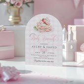 Strawberry Pancake Baby Brunch Baby Shower Girl Einladung
