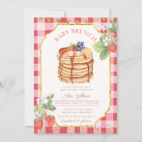 Strawberry Pancake Baby Dusche Brunch
