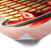 Strawberry Pancake Wall Art Print Aesthetic Poster (Ecke)
