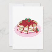 Strawberry Pancakes Einladungen (Vorderseite)