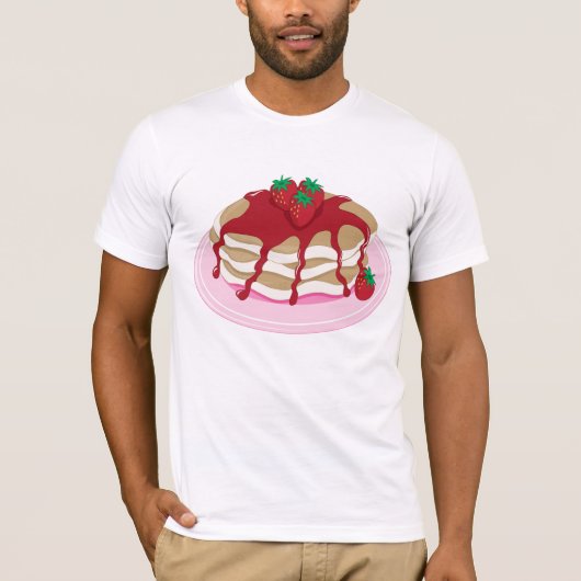 Strawberry Pancakes Mens T - Shirt (Vorderseite)