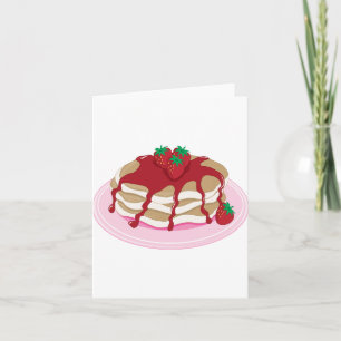 Strawberry Pancakes Mitteilungskarten