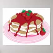 Strawberry Pancakes Poster (Vorne)