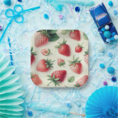 Strawberry Pancakes Stack Bridal Brunch Dusche Pappteller (Party)