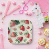 Strawberry Pancakes Stack Bridal Brunch Dusche Pappteller (Party)