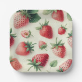 Strawberry Pancakes Stack Bridal Brunch Dusche Pappteller (Vorderseite)