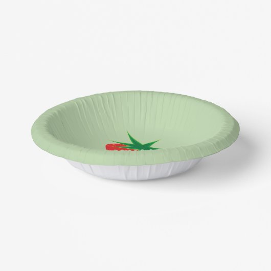 Strawberry Paper Bowls Pappteller (Gewinkelt)