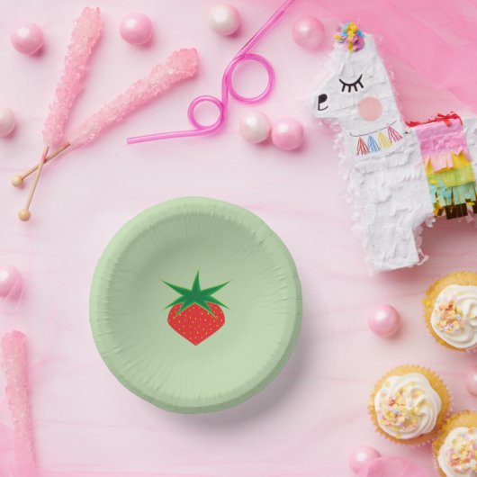 Strawberry Paper Bowls Pappteller (Party)