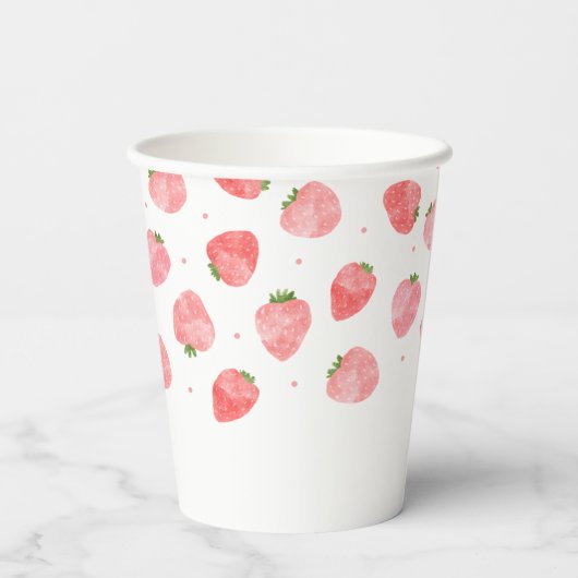 Strawberry Paper Cups Pappbecher (Rückseite)