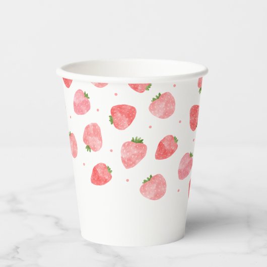 Strawberry Paper Cups Pappbecher (Vorderseite)