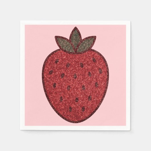 Strawberry Paper Napkin Serviette (Vorderseite)