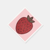 Strawberry Paper Napkin Serviette (Ecke)