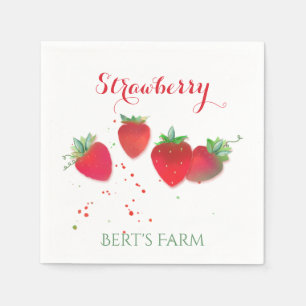 Strawberry Paper Napkins Serviette