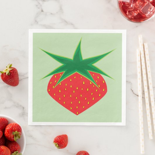 Strawberry Paper Napkins Serviette (Beispiel)