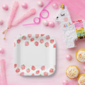 Strawberry Paper-Teller Pappteller (Party)