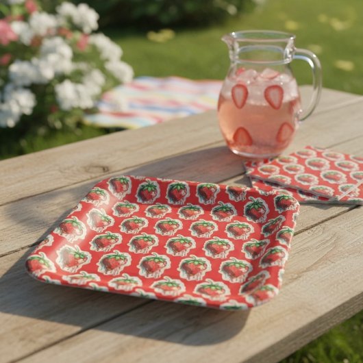 Strawberry Paper-Teller Pappteller