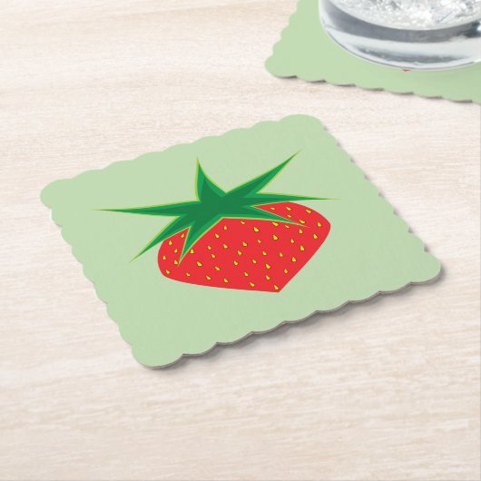 Strawberry Paper-Untersetzer Untersetzer (angewinkelt)