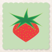 Strawberry Paper-Untersetzer Untersetzer (Vorderseite)
