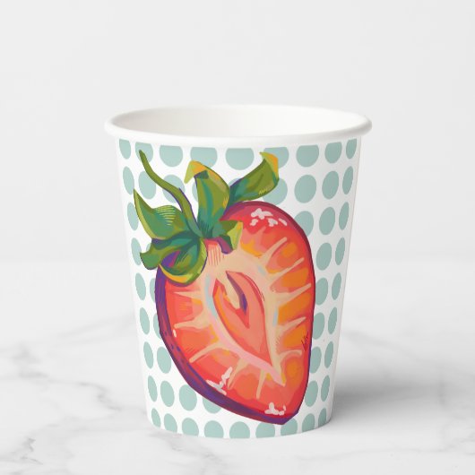 Strawberry  pappbecher (Rückseite)