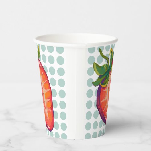 Strawberry  pappbecher (Rechts)