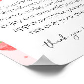 Strawberry Party gibt Zeichen Poster (Ecke)