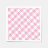 Strawberry Party Gingham Serviette (Vorderseite)