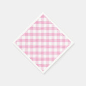 Strawberry Party Gingham Serviette (Ecke)