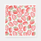 Strawberry Party Napkins | Strawberry Birthday Serviette (Vorderseite)