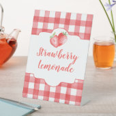 Strawberry Party Sign | Strawberry Birthday Sign Sockelschild (In Situ)