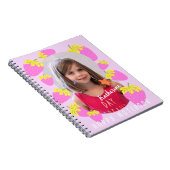 Strawberry Pastel Pink Foto Notizblock (Rechte Seite)