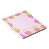 Strawberry Pastel Pink Notizblock (angewinkelt)