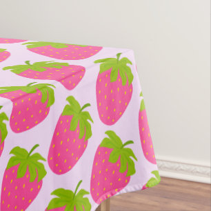 Strawberry Pastel Pink Tischdecke